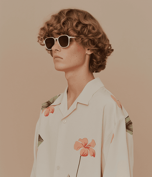 Fashion model in formal attire